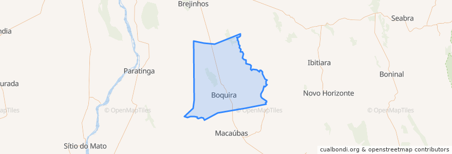 Mapa de ubicacion de Boquira.