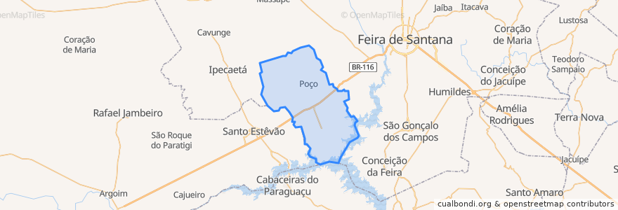 Mapa de ubicacion de Antônio Cardoso.