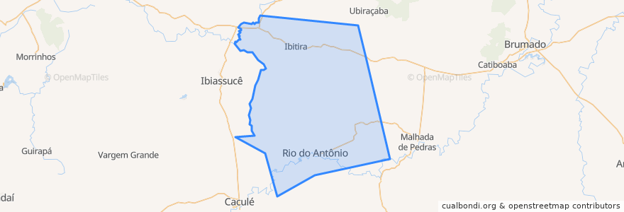 Mapa de ubicacion de Rio do Antônio.