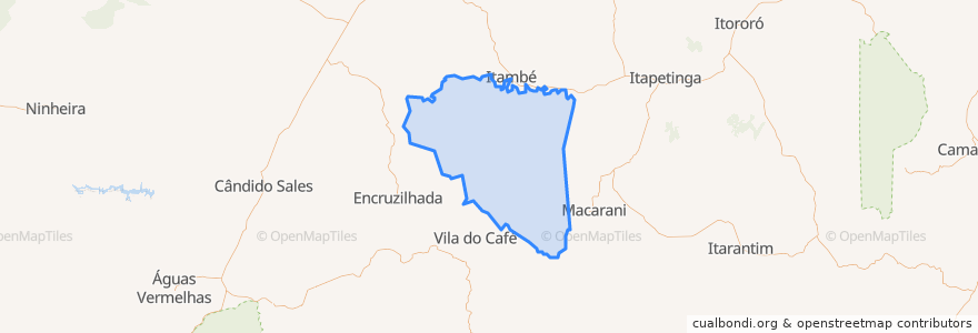 Mapa de ubicacion de Ribeirão do Largo.