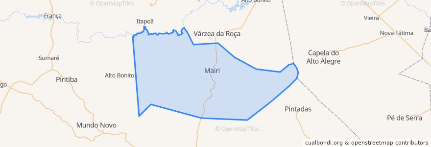 Mapa de ubicacion de Mairi.