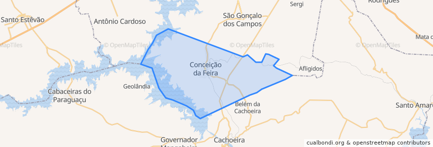 Mapa de ubicacion de Conceição da Feira.