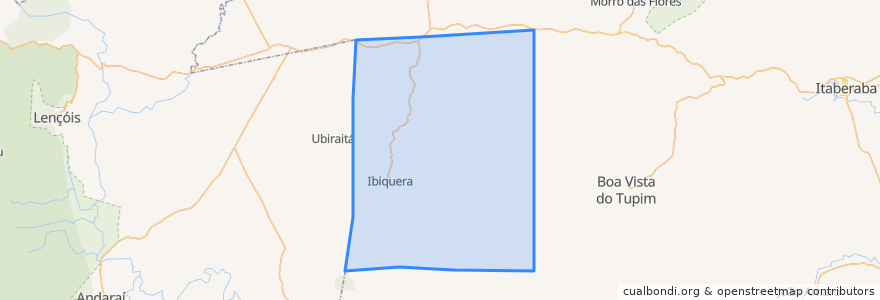 Mapa de ubicacion de Ibiquera.