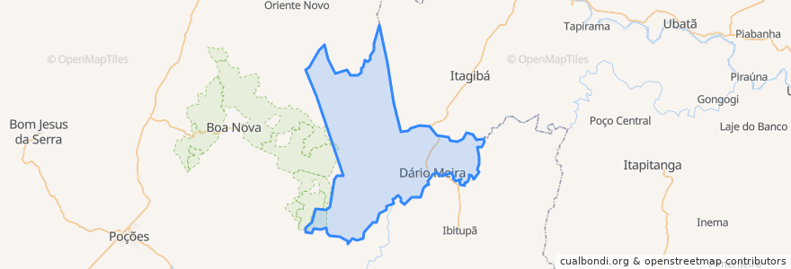 Mapa de ubicacion de Dário Meira.