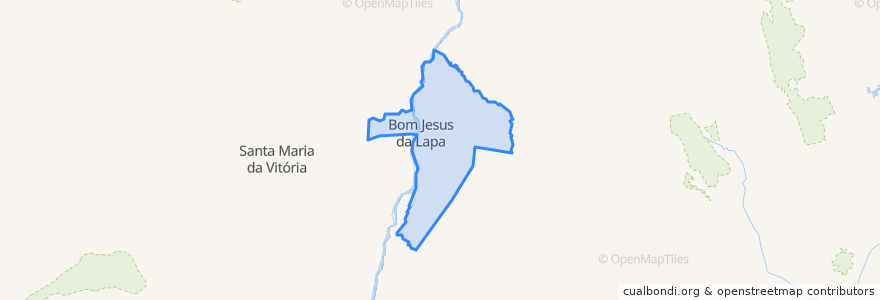 Mapa de ubicacion de Bom Jesus da Lapa.