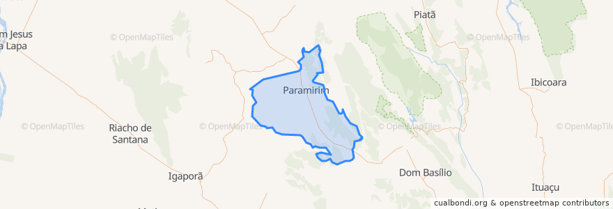 Mapa de ubicacion de Paramirim.