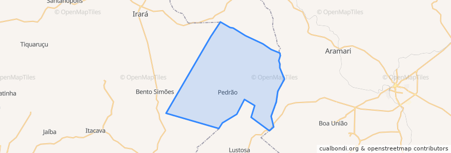 Mapa de ubicacion de Pedrão.