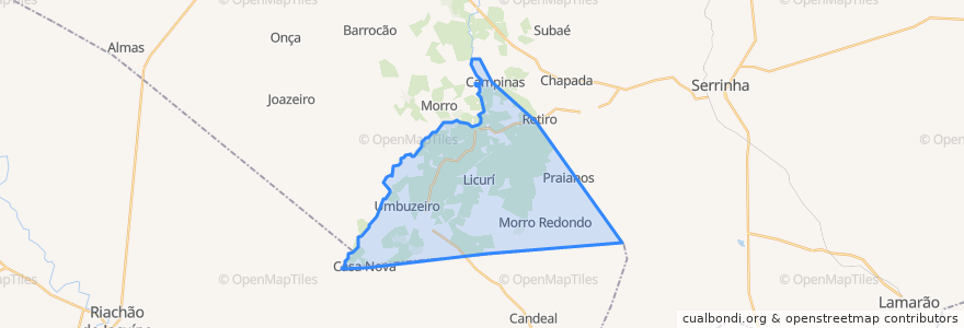 Mapa de ubicacion de Ichu.