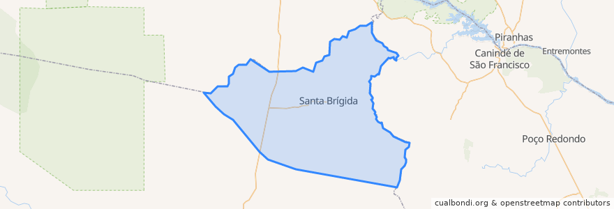 Mapa de ubicacion de Santa Brígida.