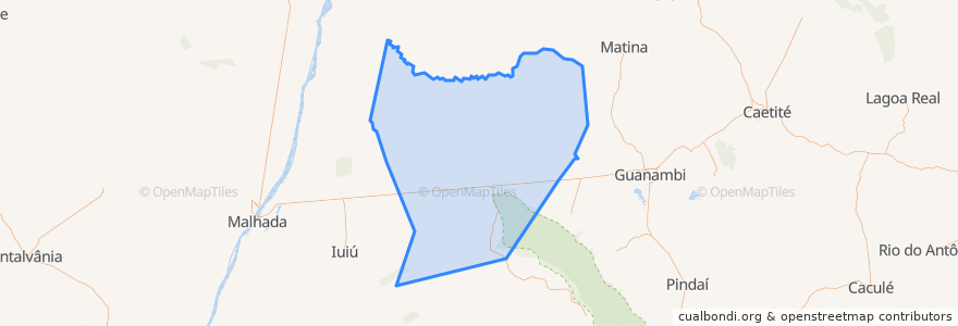 Mapa de ubicacion de Palmas de Monte Alto.