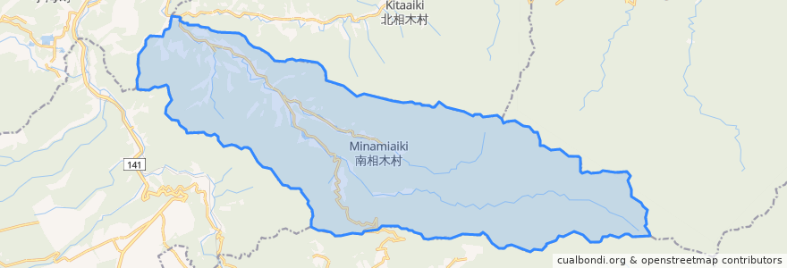 Mapa de ubicacion de 南相木村.