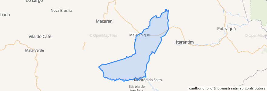 Mapa de ubicacion de Maiquinique.