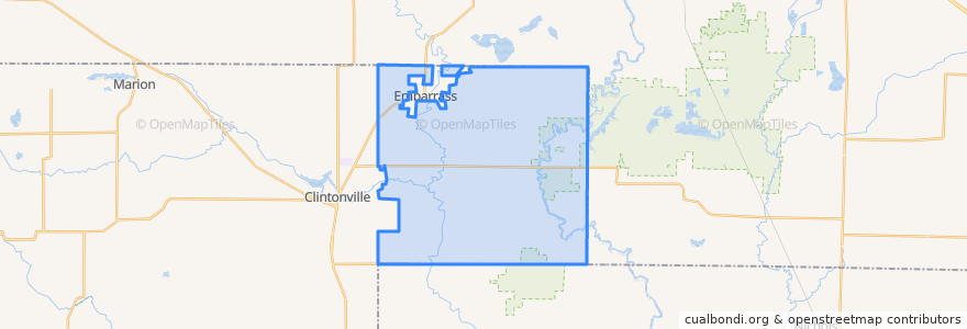 Mapa de ubicacion de Town of Matteson.