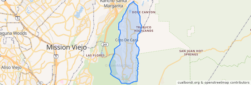 Mapa de ubicacion de Coto de Caza.