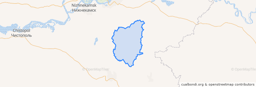 Mapa de ubicacion de Сармановский район.
