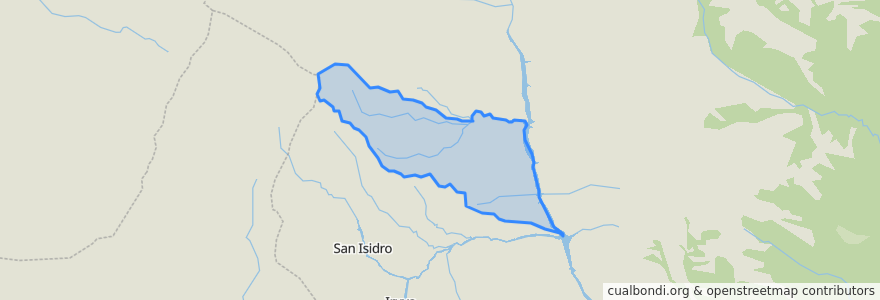 Mapa de ubicacion de Valle Delgado.