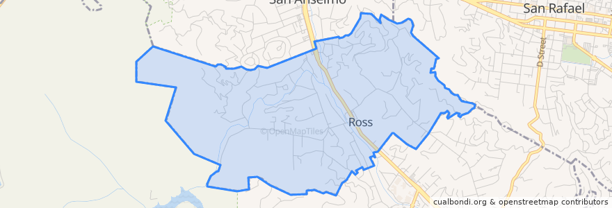 Mapa de ubicacion de Ross.