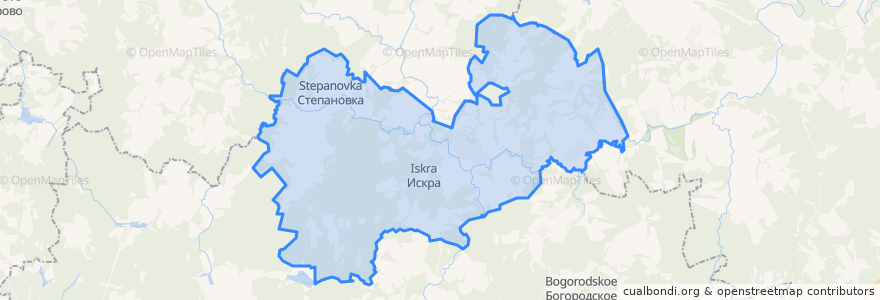 Mapa de ubicacion de сельское поселение Деревня Сугоново.