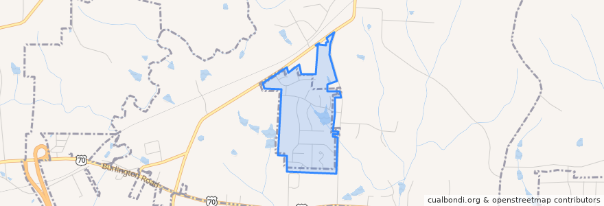 Mapa de ubicacion de City of Greensboro.