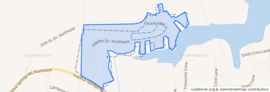Mapa de ubicacion de City of Hickory.