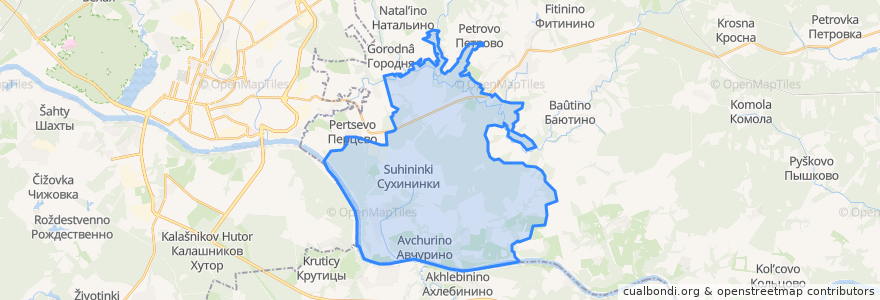 Mapa de ubicacion de сельское поселение Село Авчурино.