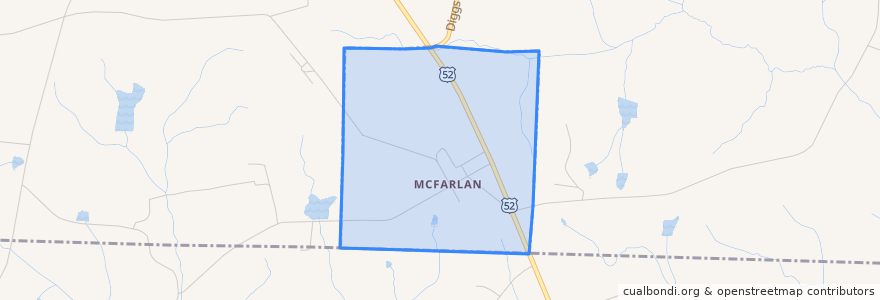 Mapa de ubicacion de McFarlan.