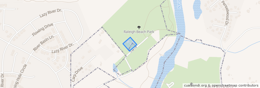 Mapa de ubicacion de City of Raleigh.