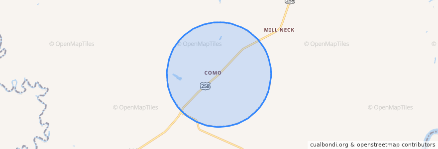 Mapa de ubicacion de Como.
