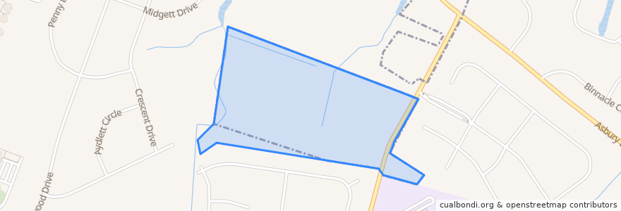 Mapa de ubicacion de Elizabeth City.