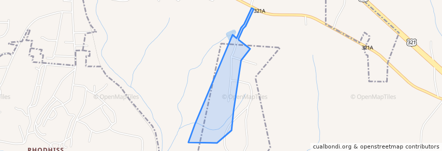 Mapa de ubicacion de Town of Granite Falls.