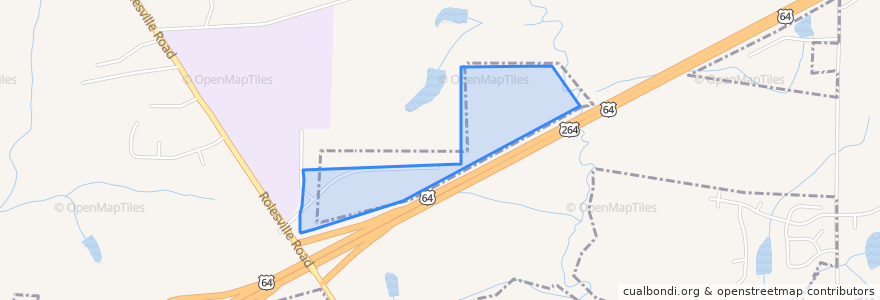 Mapa de ubicacion de Town of Wendell.