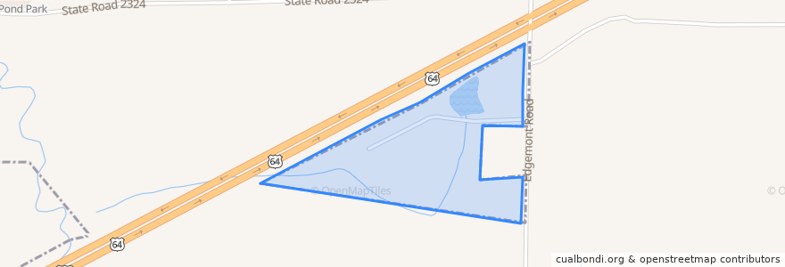 Mapa de ubicacion de Town of Wendell.