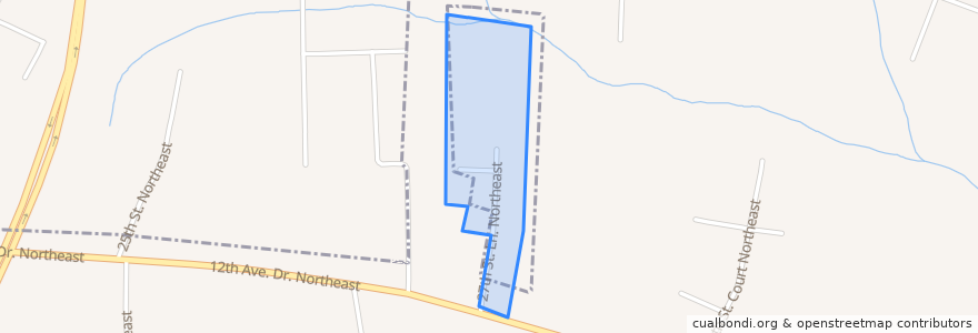 Mapa de ubicacion de City of Hickory.