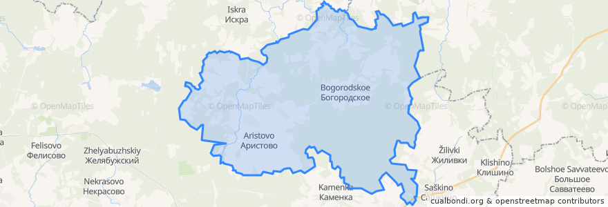 Mapa de ubicacion de сельское поселение Деревня Аристово.