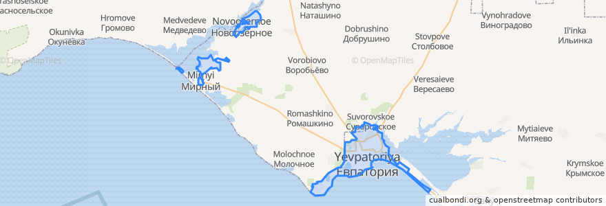 Mapa de ubicacion de городской округ Евпатория.