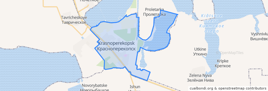 Mapa de ubicacion de Красноперекопск.