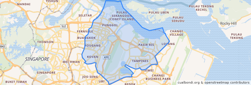 Mapa de ubicacion de Northeast.