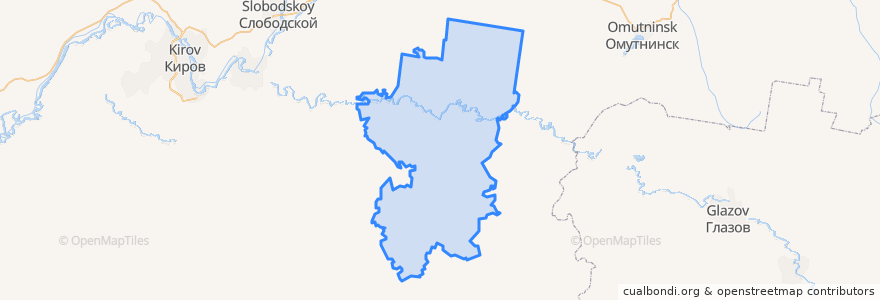 Mapa de ubicacion de Зуевский район.