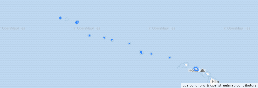 Mapa de ubicacion de Condado de Honolulu.