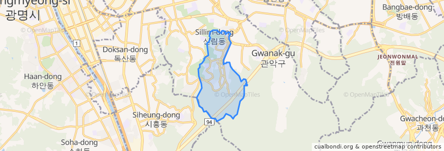 Mapa de ubicacion de 삼성동.