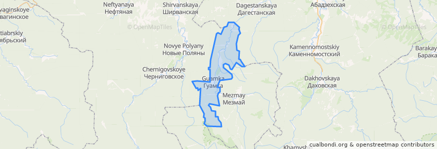 Mapa de ubicacion de Нижегородское сельское поселение.