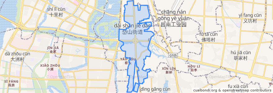 Mapa de ubicacion de 岱山街道.