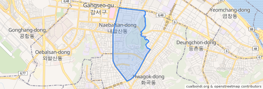 Mapa de ubicacion de Ujangsan-dong.