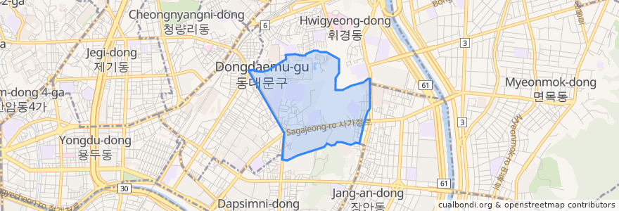 Mapa de ubicacion de Jeonnong 2(i)-dong.