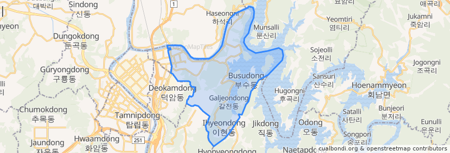 Mapa de ubicacion de Sintanjin-dong.