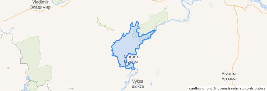 Mapa de ubicacion de Муромский район.