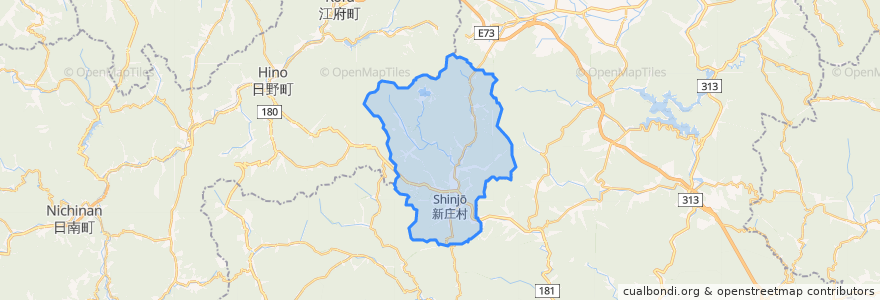 Mapa de ubicacion de 新庄村.