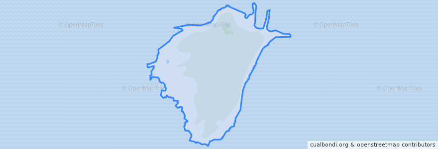 Mapa de ubicacion de Squaw Island.