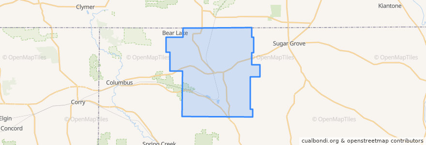Mapa de ubicacion de Freehold Township.
