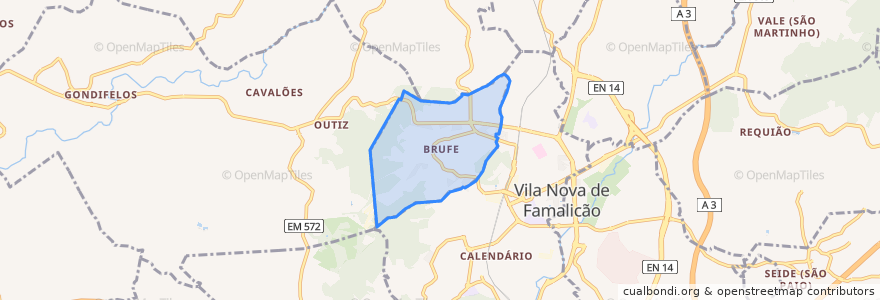 Mapa de ubicacion de Brufe.